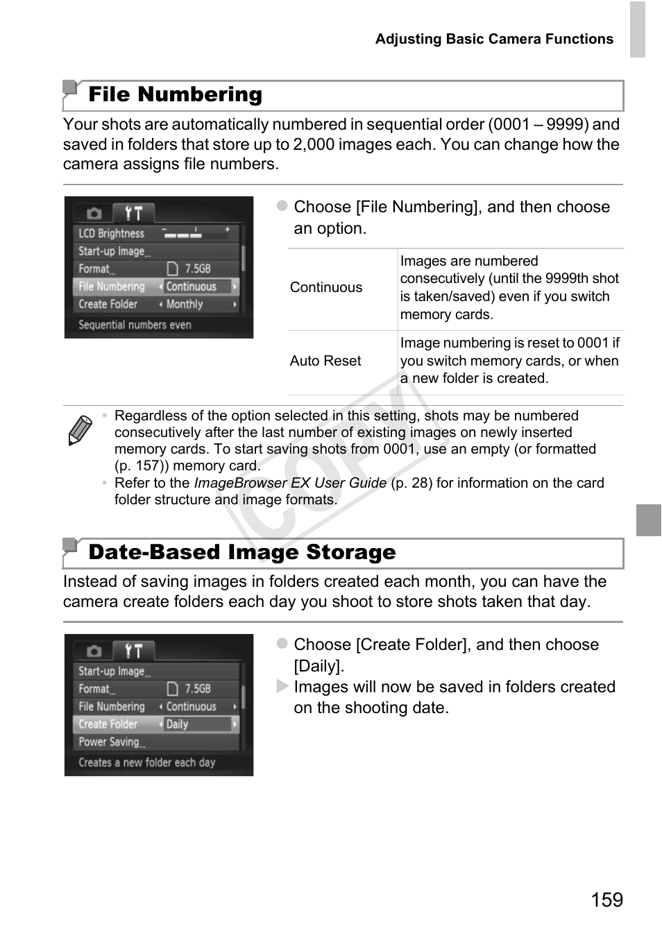 Er is created (p. 159), C op y | Canon PowerShot D20 User Manual | Page 159 / 218