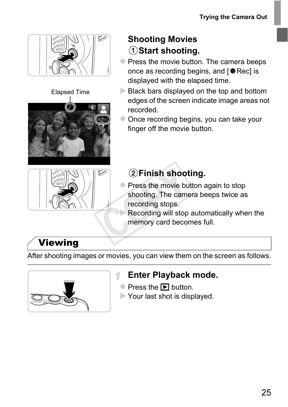 Cop y | Canon PowerShot D20 User Manual | Page 25 / 218