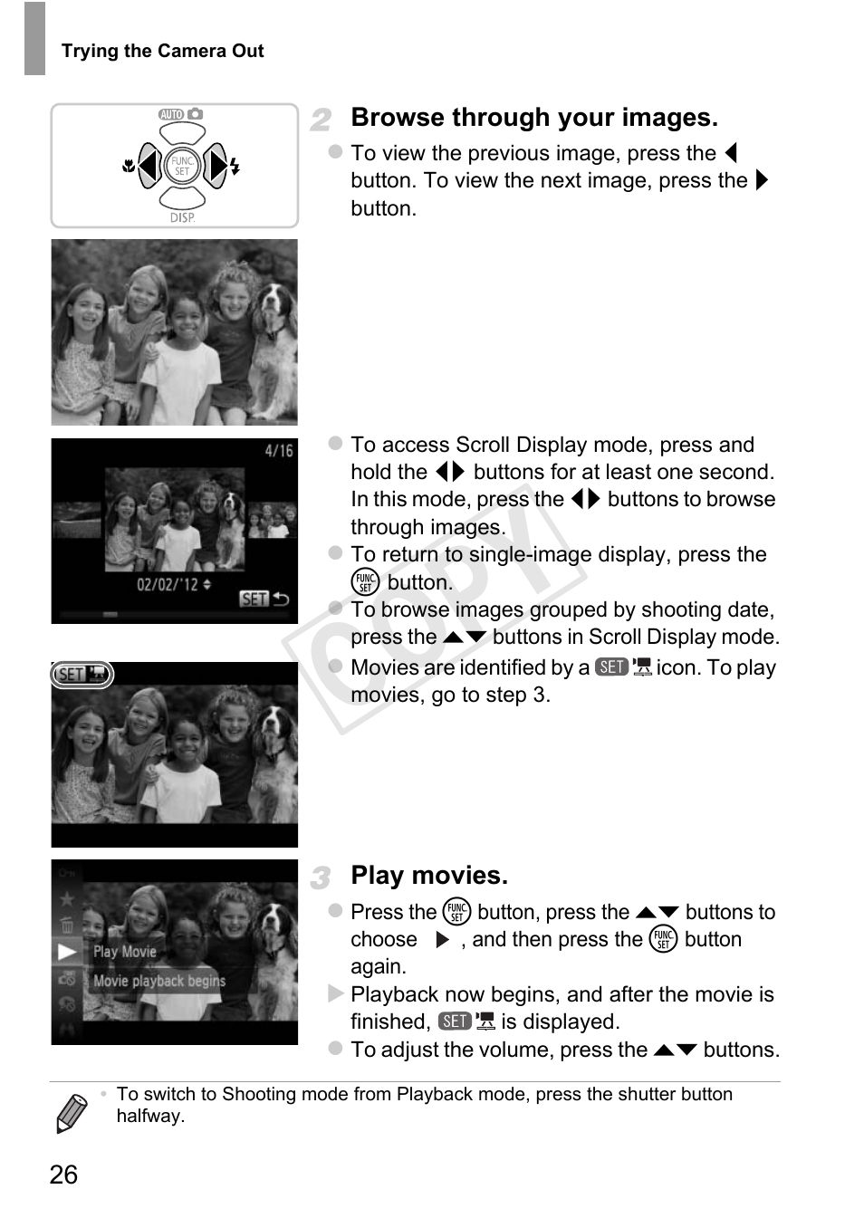 Cop y | Canon PowerShot D20 User Manual | Page 26 / 218