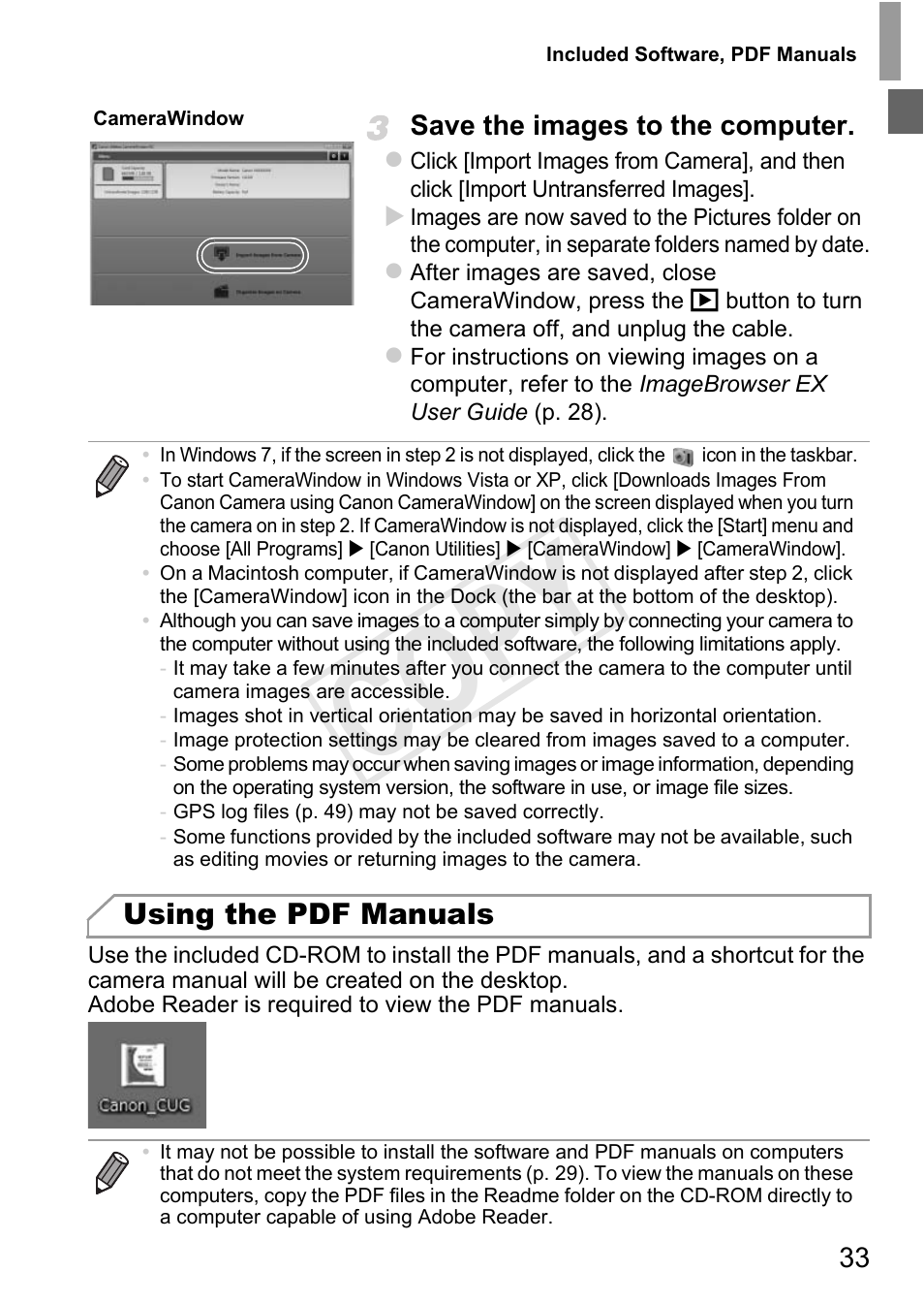 Cop y | Canon PowerShot D20 User Manual | Page 33 / 218