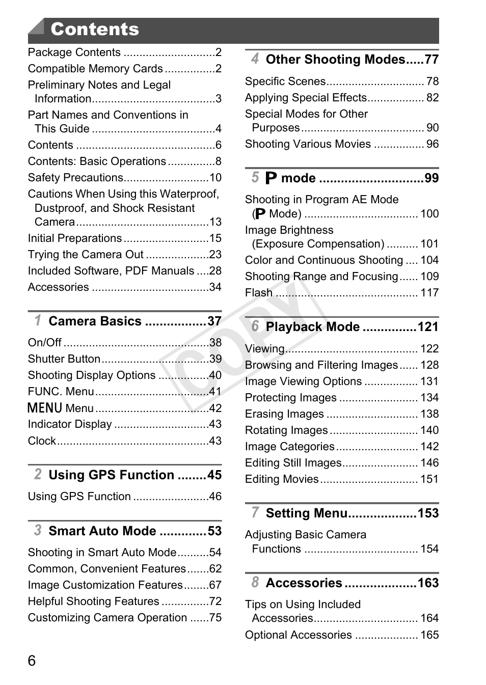 Canon PowerShot D20 User Manual | Page 6 / 218