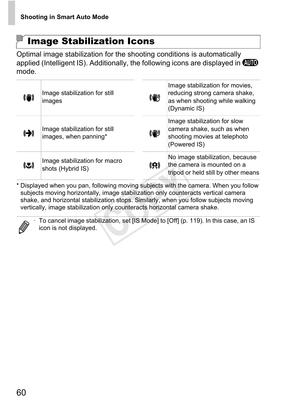 Cop y | Canon PowerShot D20 User Manual | Page 60 / 218