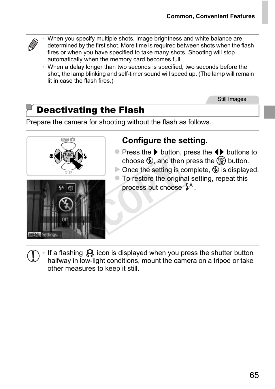 Cop y | Canon PowerShot D20 User Manual | Page 65 / 218
