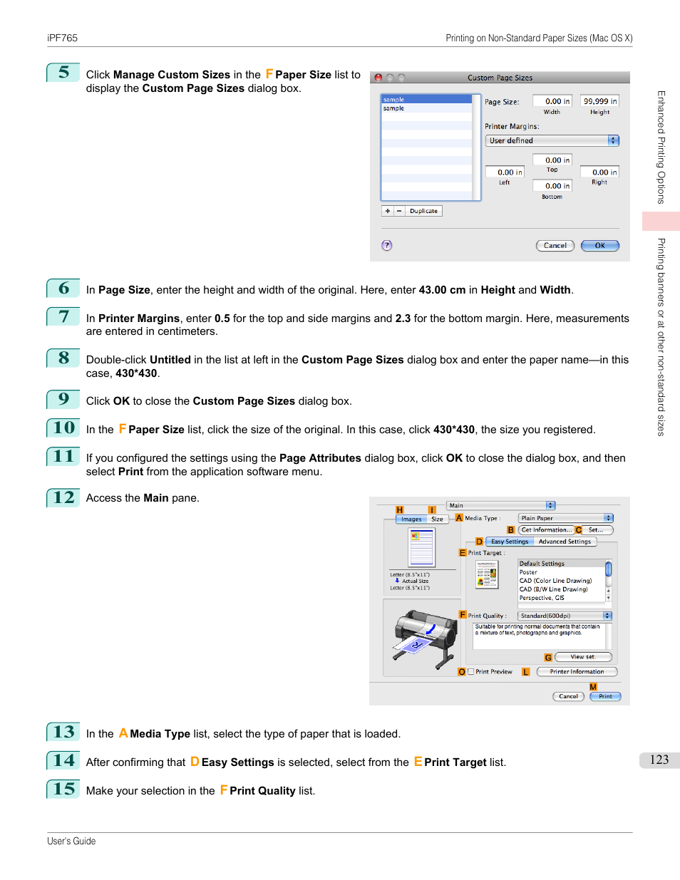 Canon imagePROGRAF iPF765 MFP M40 User Manual | Page 123 / 740