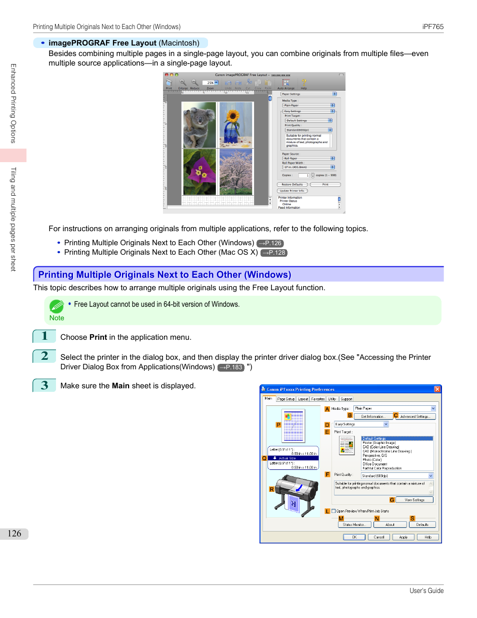 Canon imagePROGRAF iPF765 MFP M40 User Manual | Page 126 / 740