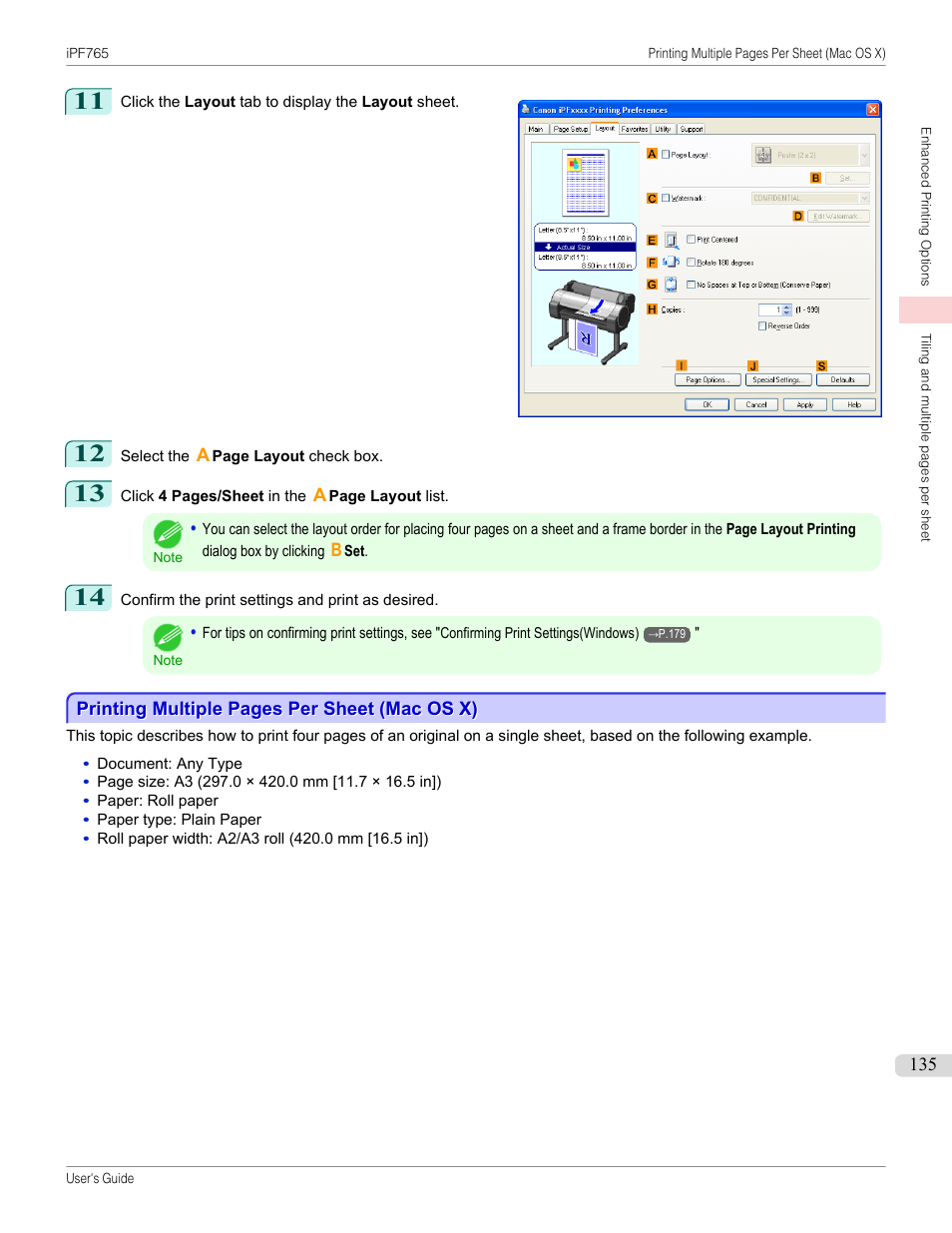 P.135 | Canon imagePROGRAF iPF765 MFP M40 User Manual | Page 135 / 740