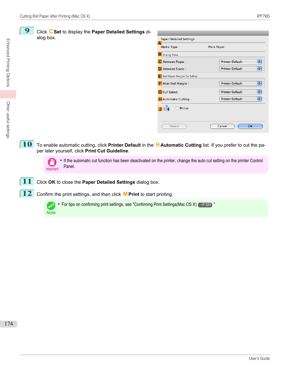 Canon imagePROGRAF iPF765 MFP M40 User Manual | Page 174 / 740