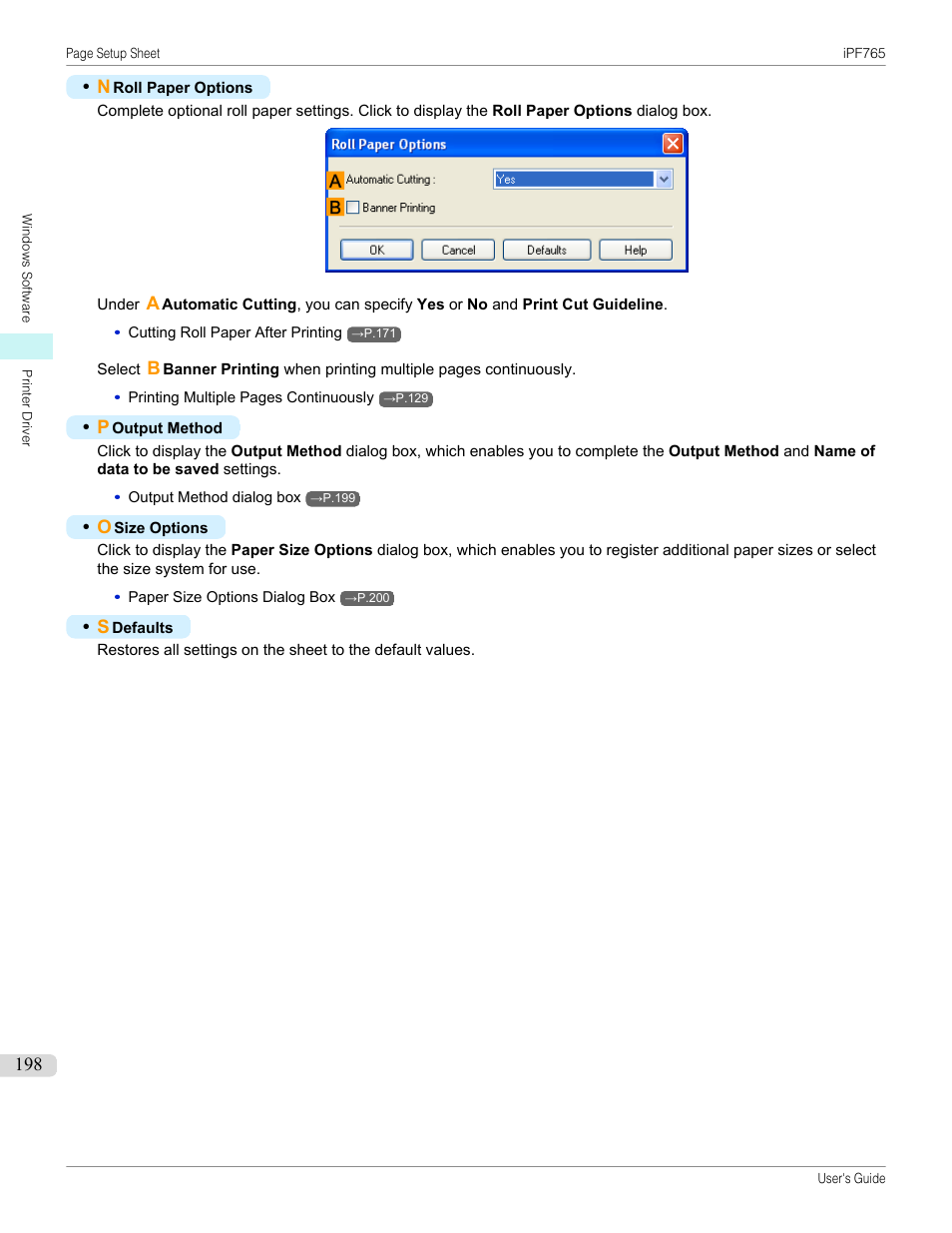 Canon imagePROGRAF iPF765 MFP M40 User Manual | Page 198 / 740