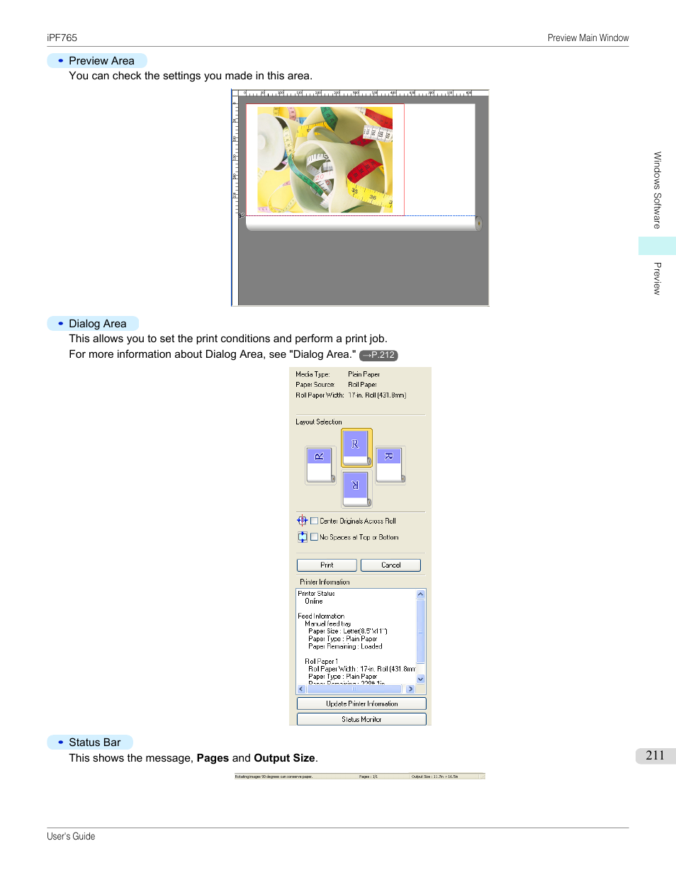 Canon imagePROGRAF iPF765 MFP M40 User Manual | Page 211 / 740