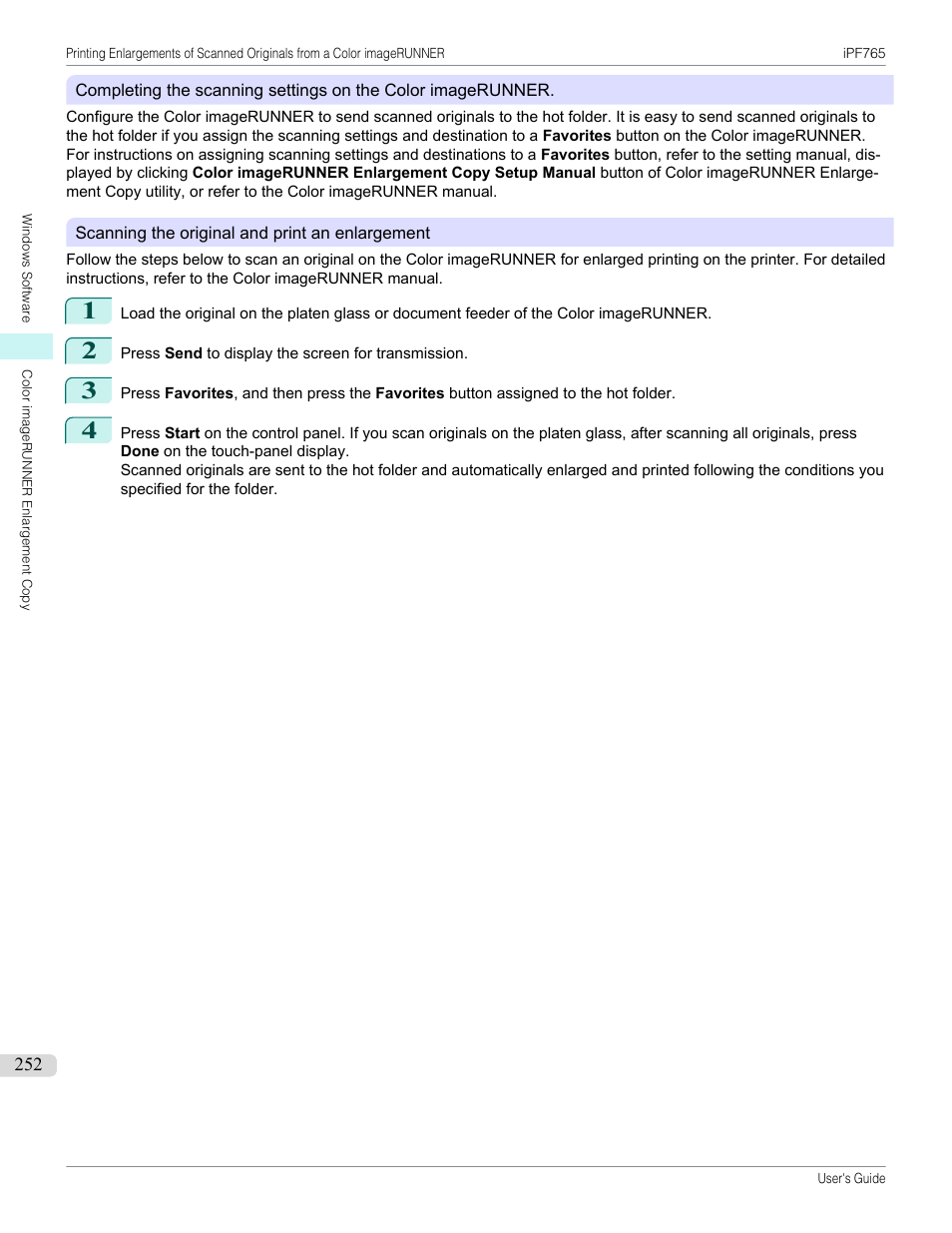 Canon imagePROGRAF iPF765 MFP M40 User Manual | Page 252 / 740