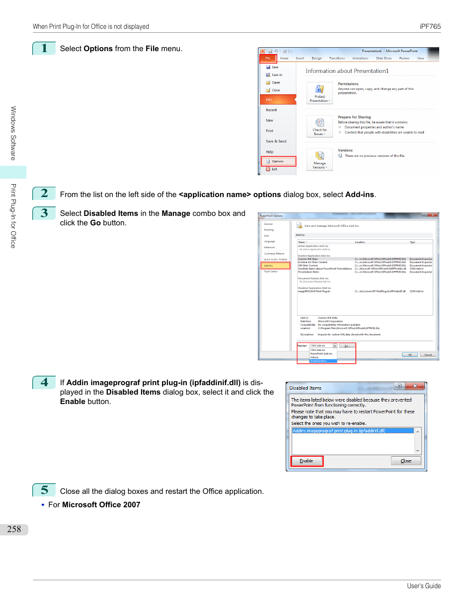 Canon imagePROGRAF iPF765 MFP M40 User Manual | Page 258 / 740