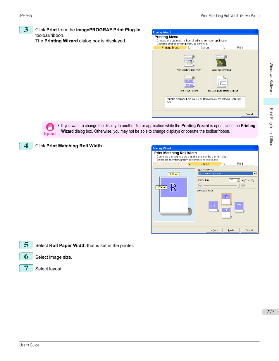 Canon imagePROGRAF iPF765 MFP M40 User Manual | Page 275 / 740