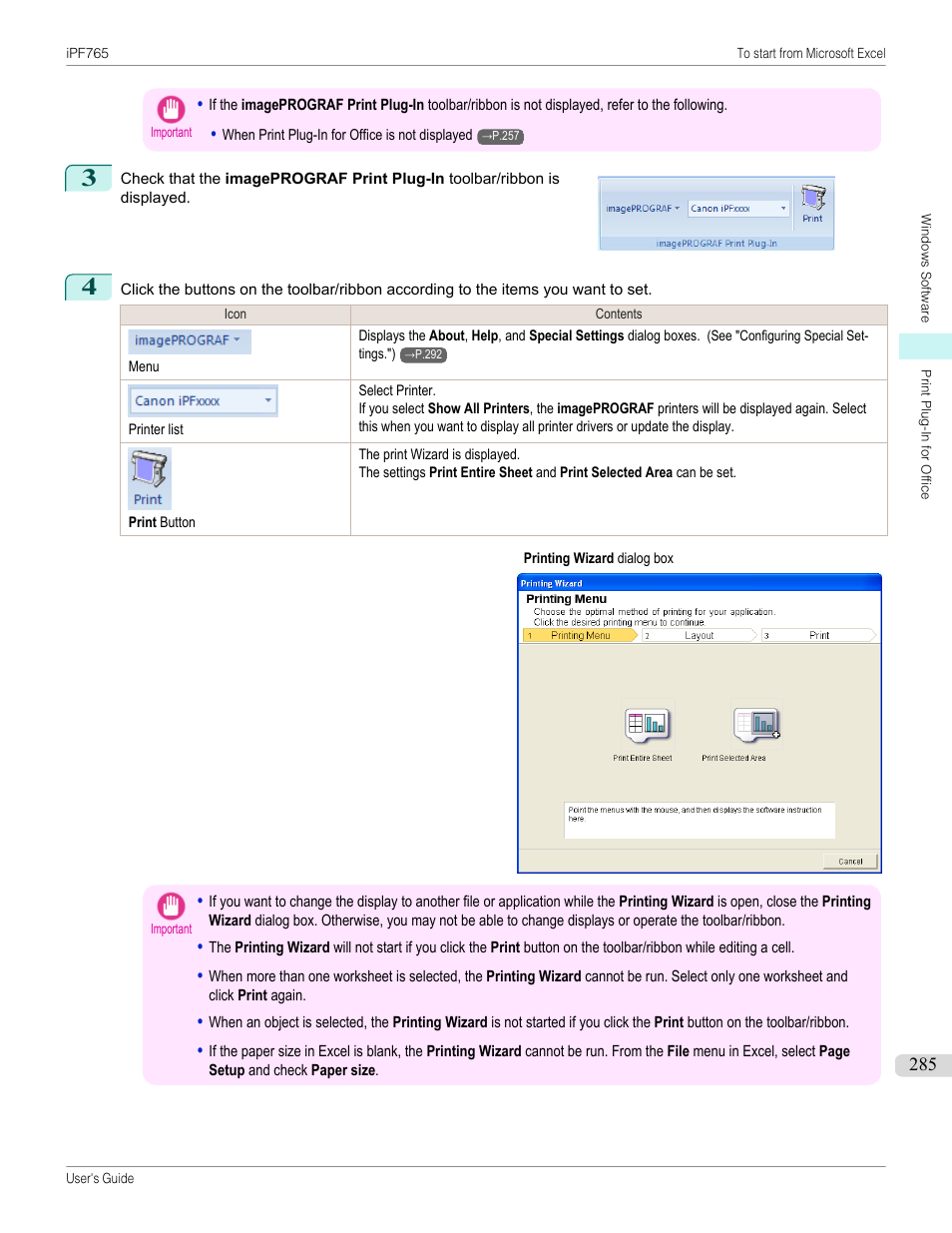 Canon imagePROGRAF iPF765 MFP M40 User Manual | Page 285 / 740