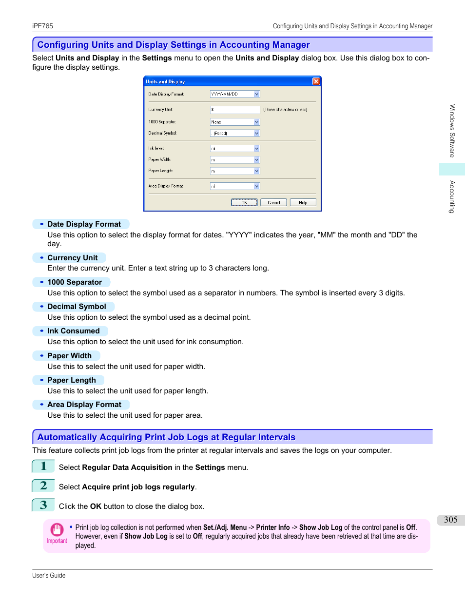 P.305 | Canon imagePROGRAF iPF765 MFP M40 User Manual | Page 305 / 740