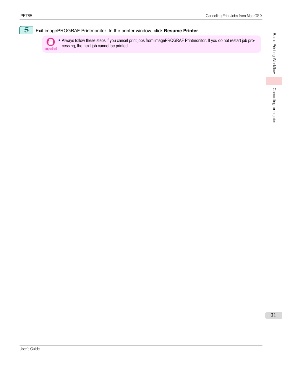 Canon imagePROGRAF iPF765 MFP M40 User Manual | Page 31 / 740