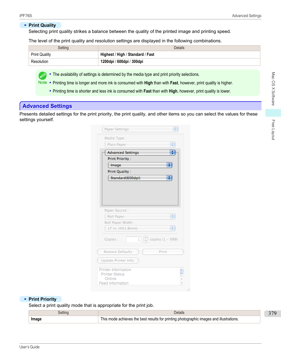 Advanced settings, P.379 | Canon imagePROGRAF iPF765 MFP M40 User Manual | Page 379 / 740