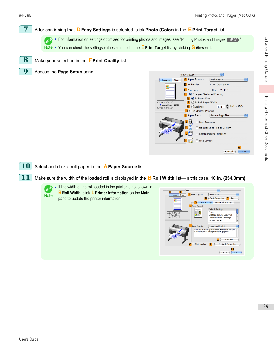 Canon imagePROGRAF iPF765 MFP M40 User Manual | Page 39 / 740