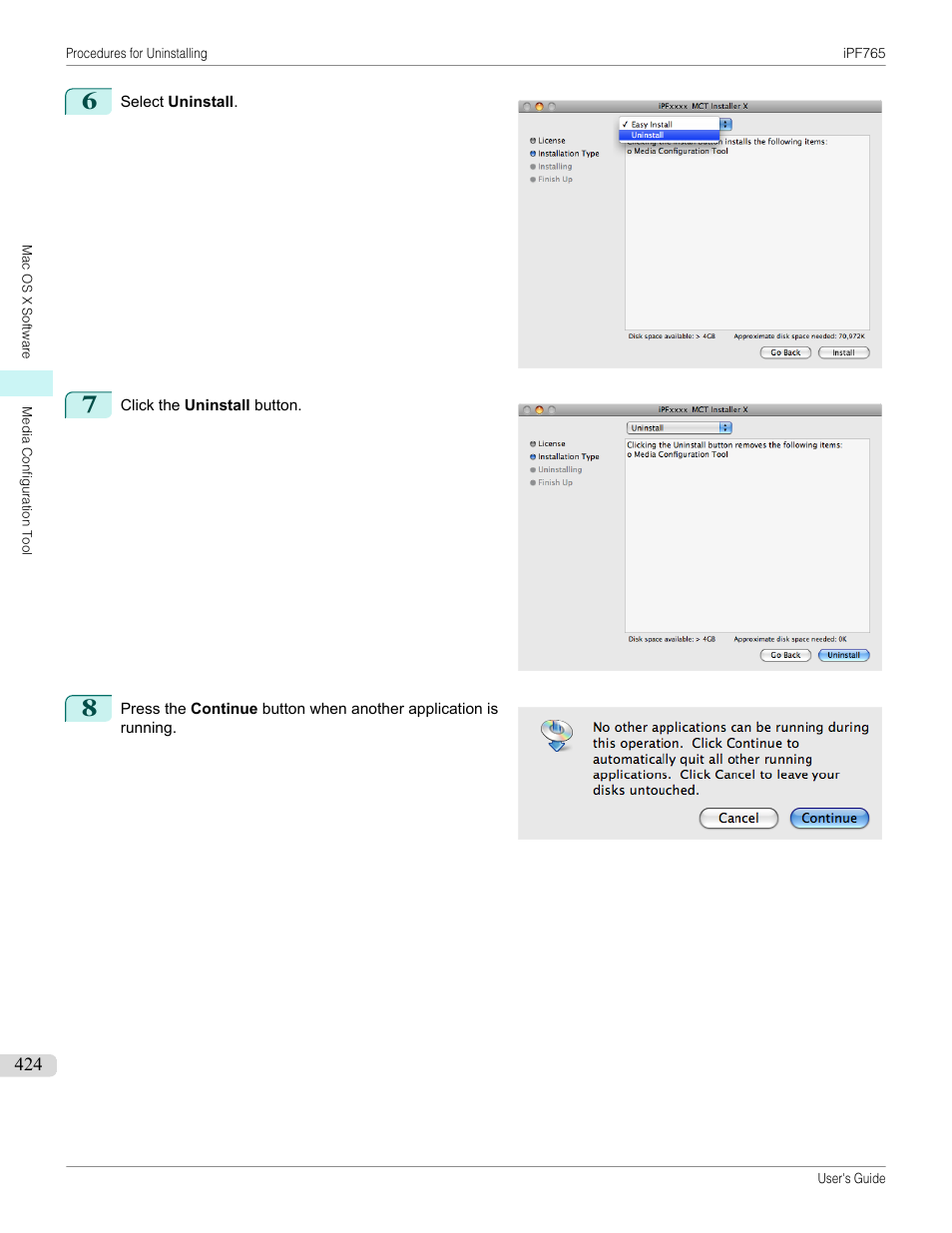 Canon imagePROGRAF iPF765 MFP M40 User Manual | Page 424 / 740