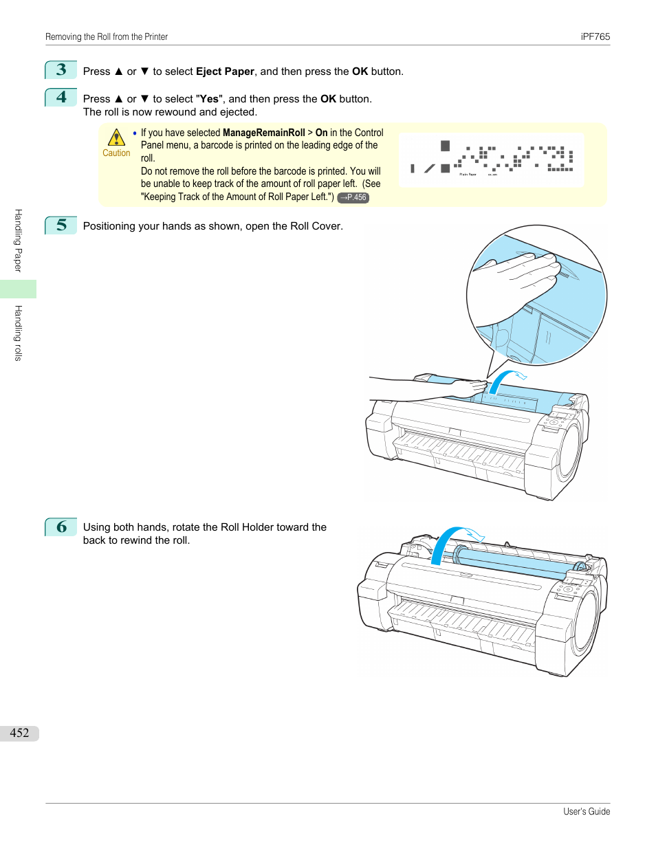 Canon imagePROGRAF iPF765 MFP M40 User Manual | Page 452 / 740