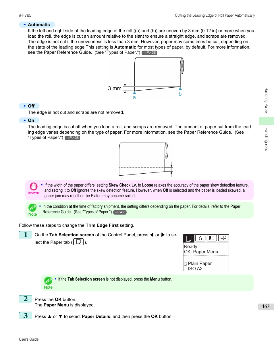 Canon imagePROGRAF iPF765 MFP M40 User Manual | Page 463 / 740