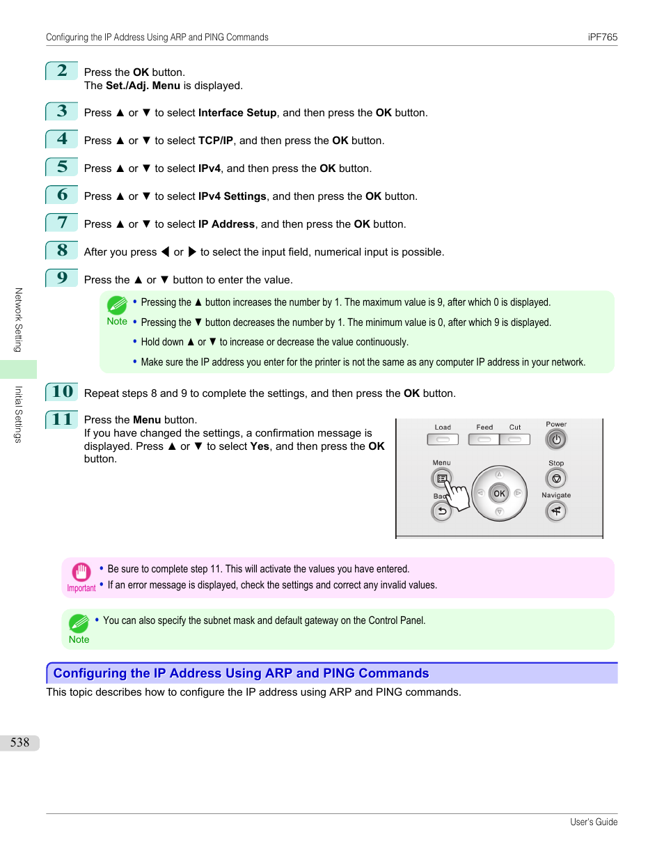 P.538 | Canon imagePROGRAF iPF765 MFP M40 User Manual | Page 538 / 740