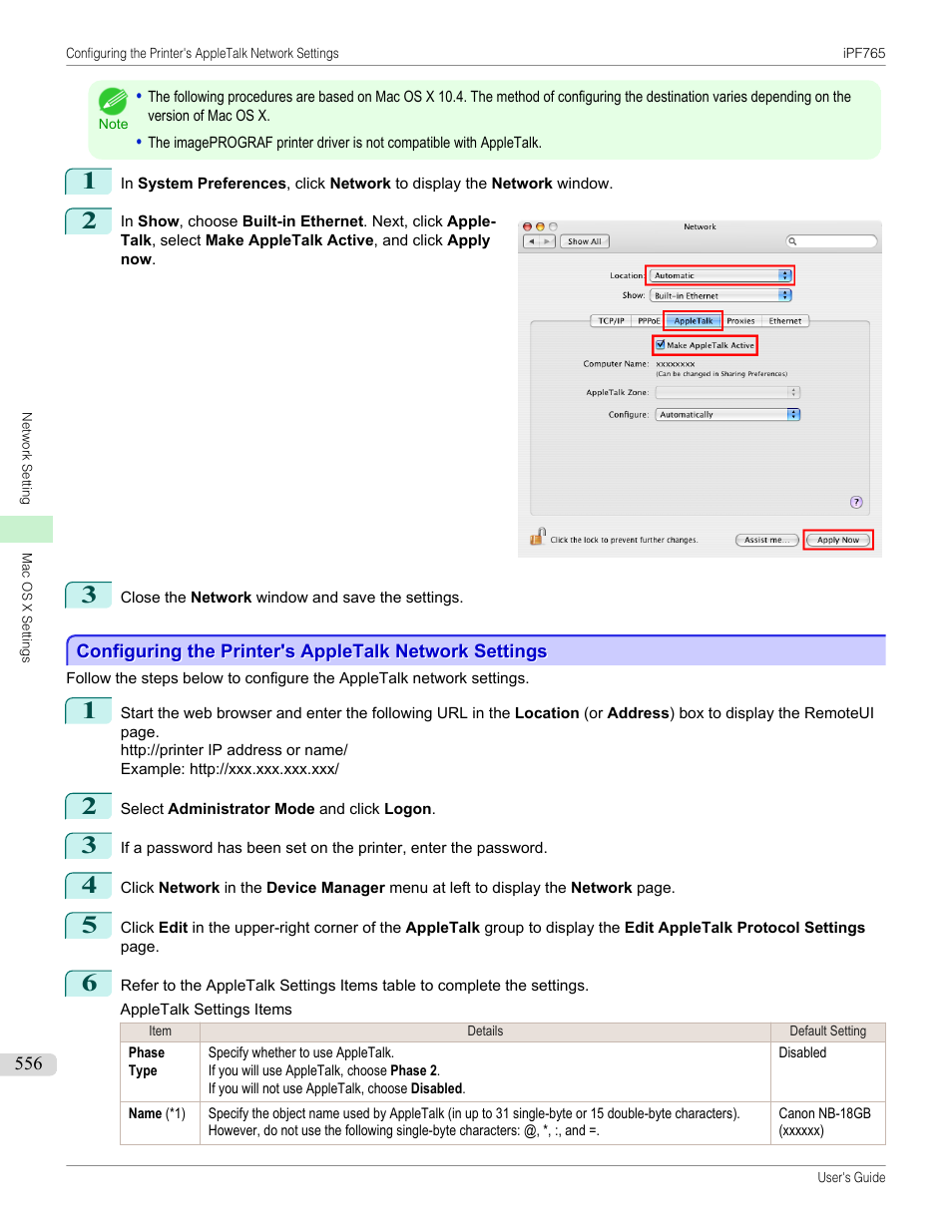 P.556 | Canon imagePROGRAF iPF765 MFP M40 User Manual | Page 556 / 740
