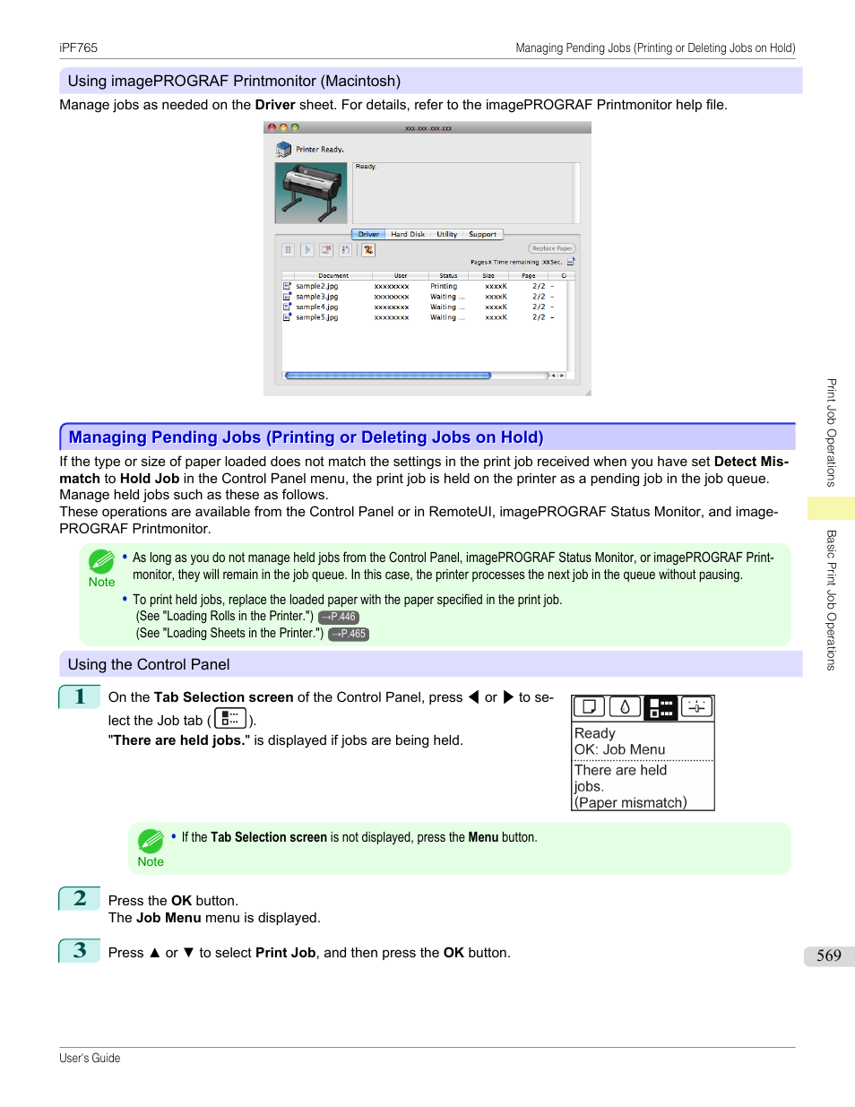 Canon imagePROGRAF iPF765 MFP M40 User Manual | Page 569 / 740