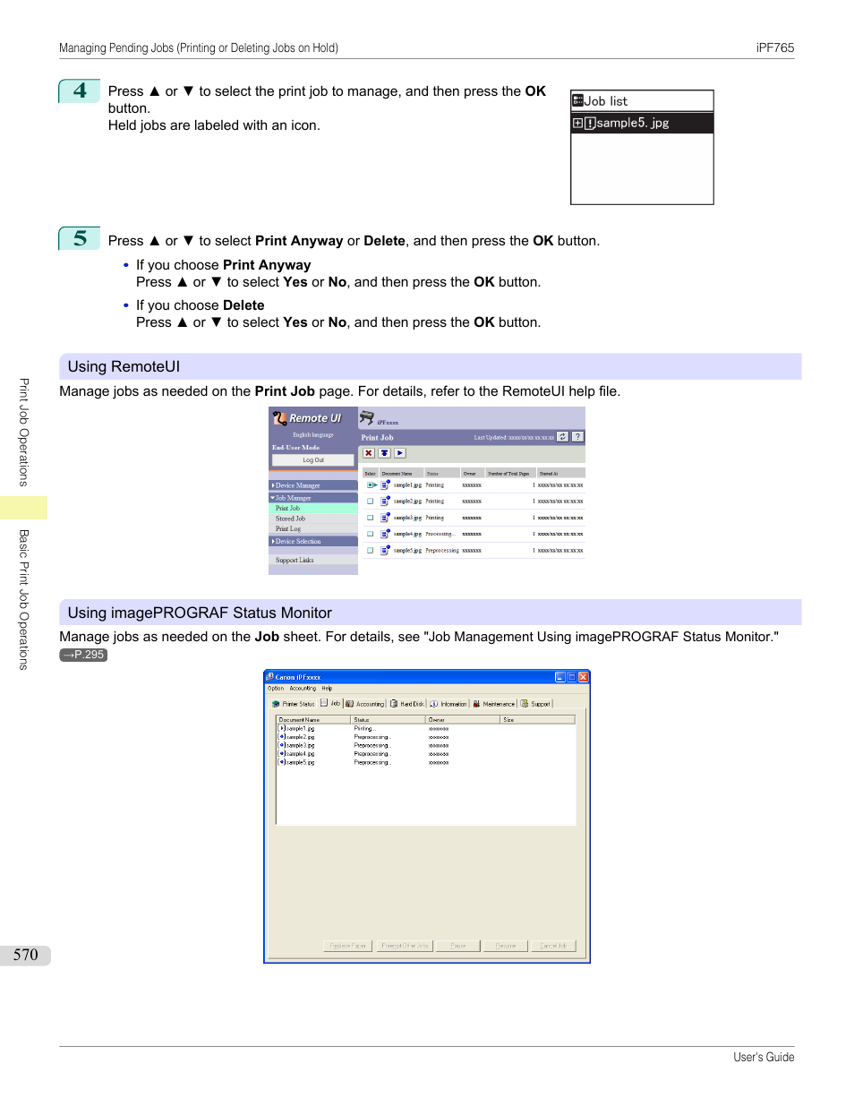 Canon imagePROGRAF iPF765 MFP M40 User Manual | Page 570 / 740