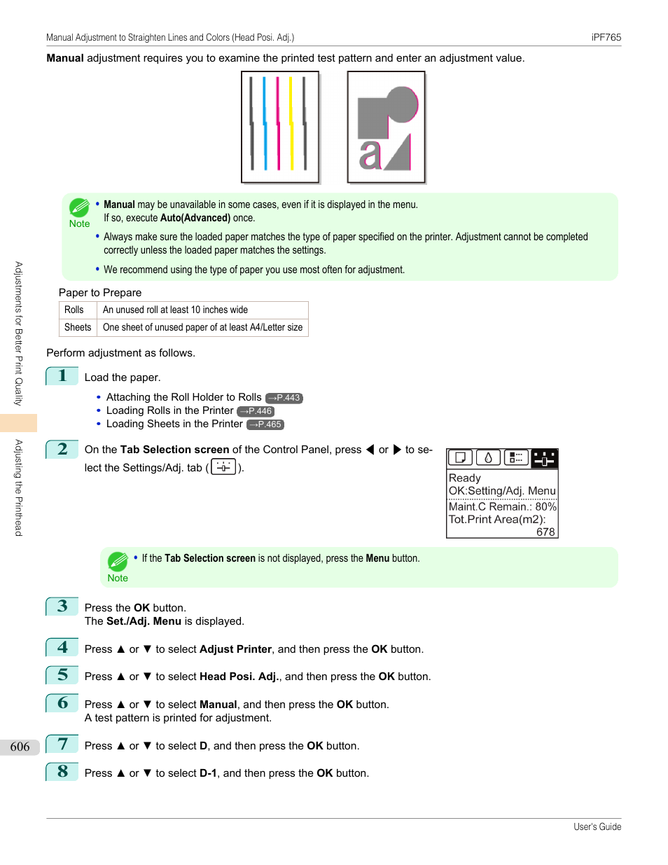 Canon imagePROGRAF iPF765 MFP M40 User Manual | Page 606 / 740