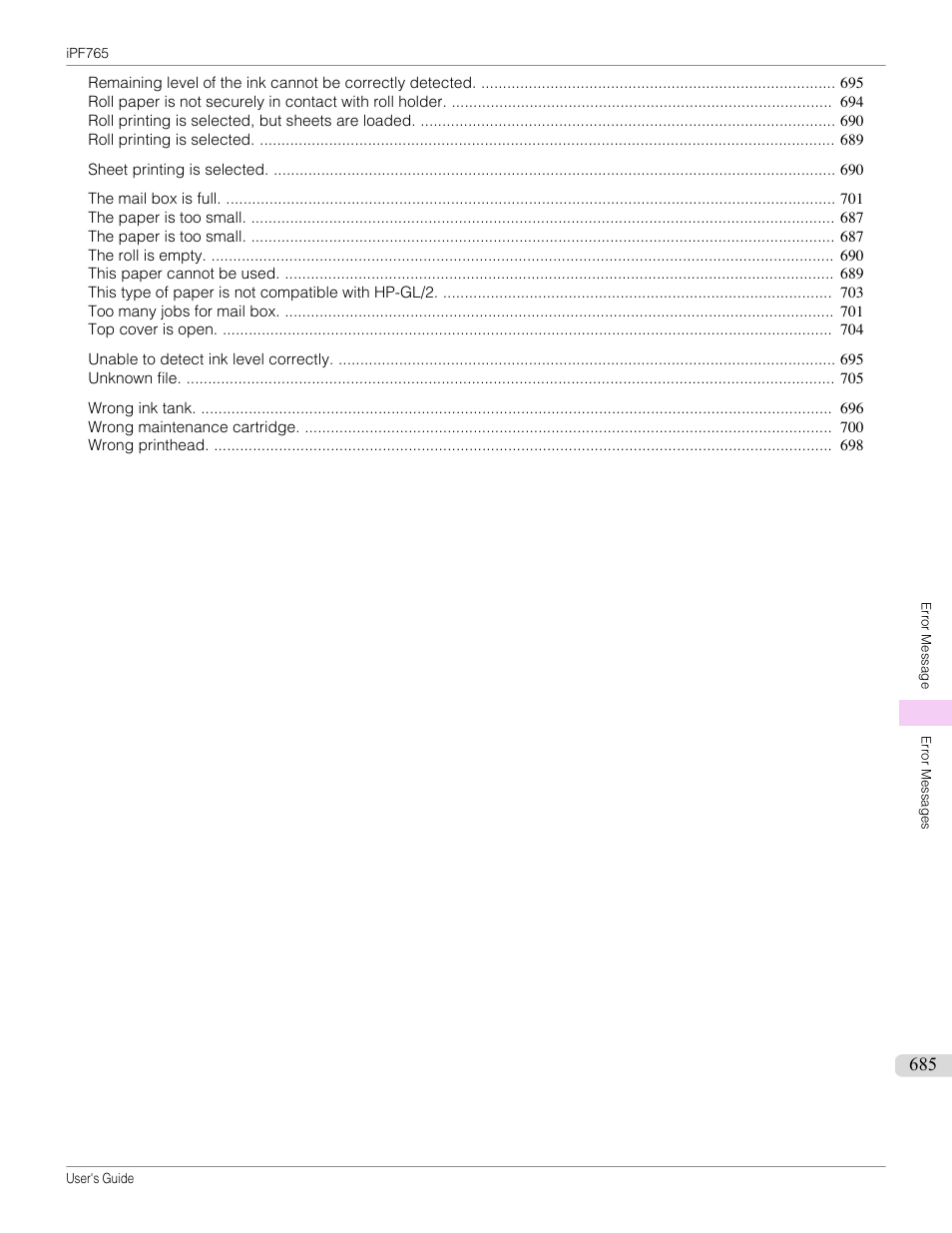 Canon imagePROGRAF iPF765 MFP M40 User Manual | Page 685 / 740