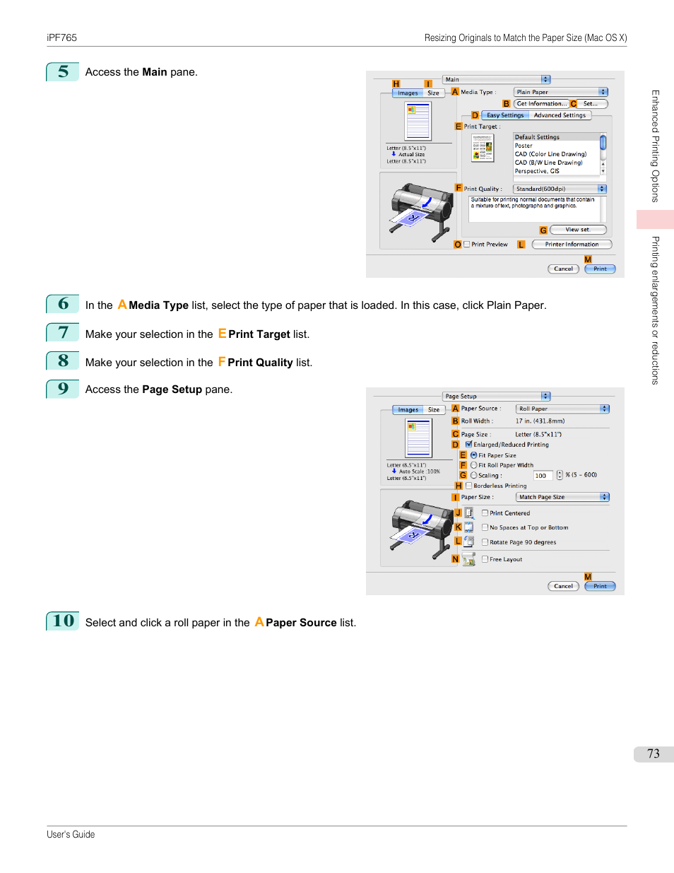 Canon imagePROGRAF iPF765 MFP M40 User Manual | Page 73 / 740