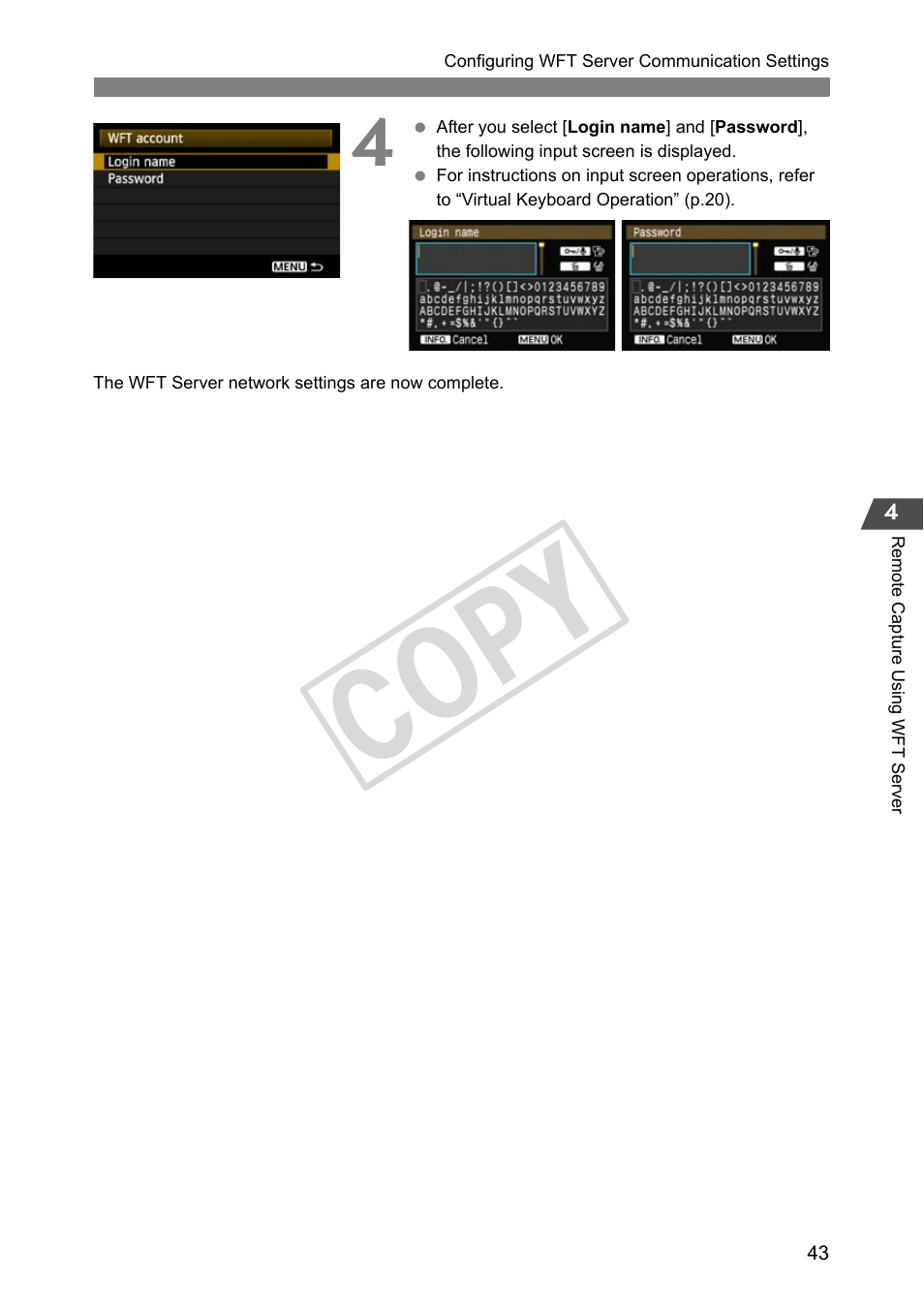 Cop y | Canon Wireless File Transmitter WFT-E2 II A User Manual | Page 43 / 100