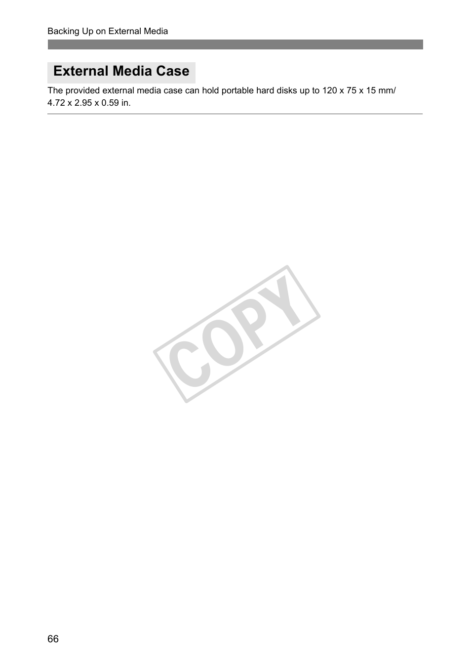 External media case, Cop y | Canon Wireless File Transmitter WFT-E2 II A User Manual | Page 66 / 100