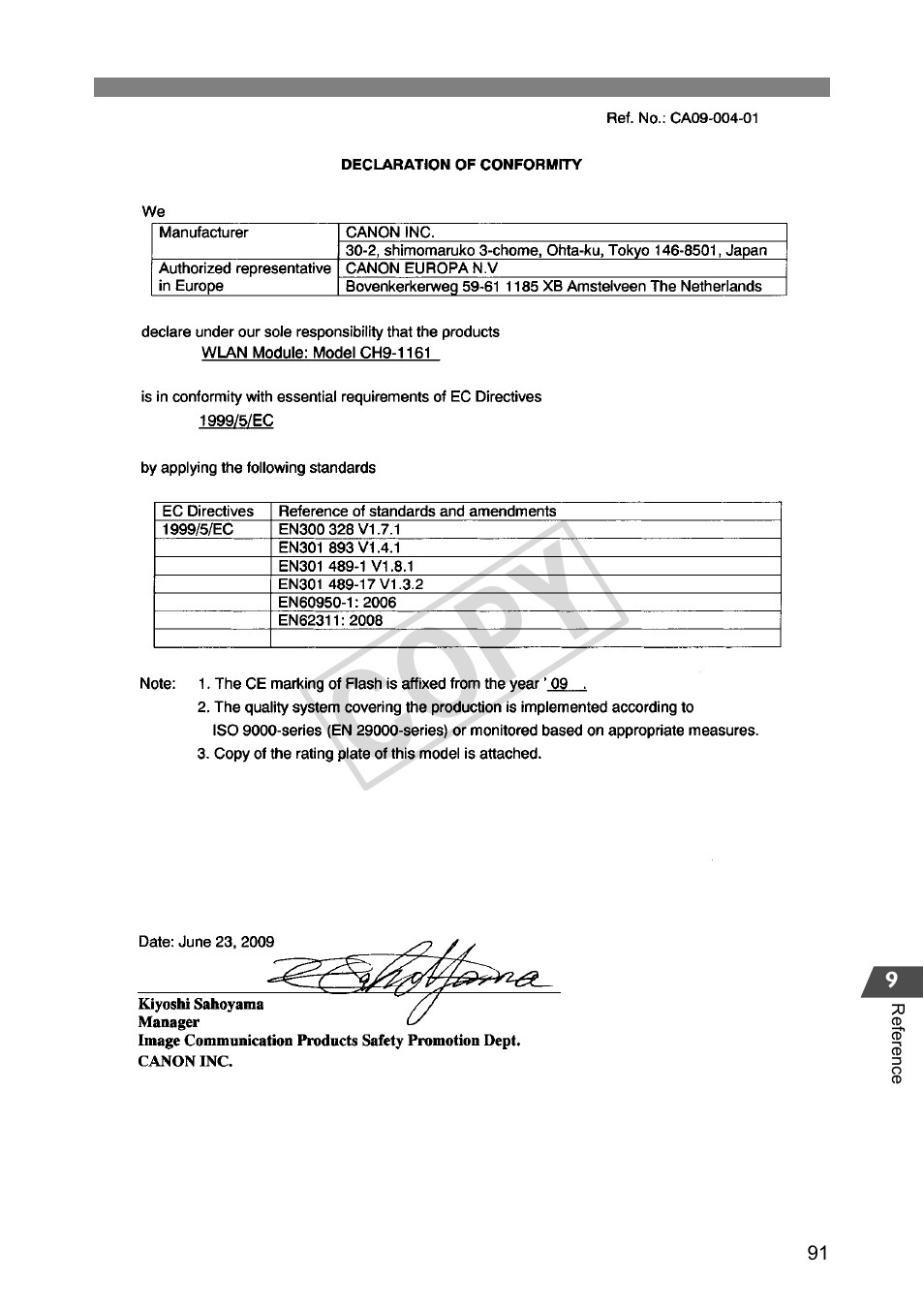 Cop y | Canon Wireless File Transmitter WFT-E2 II A User Manual | Page 91 / 100
