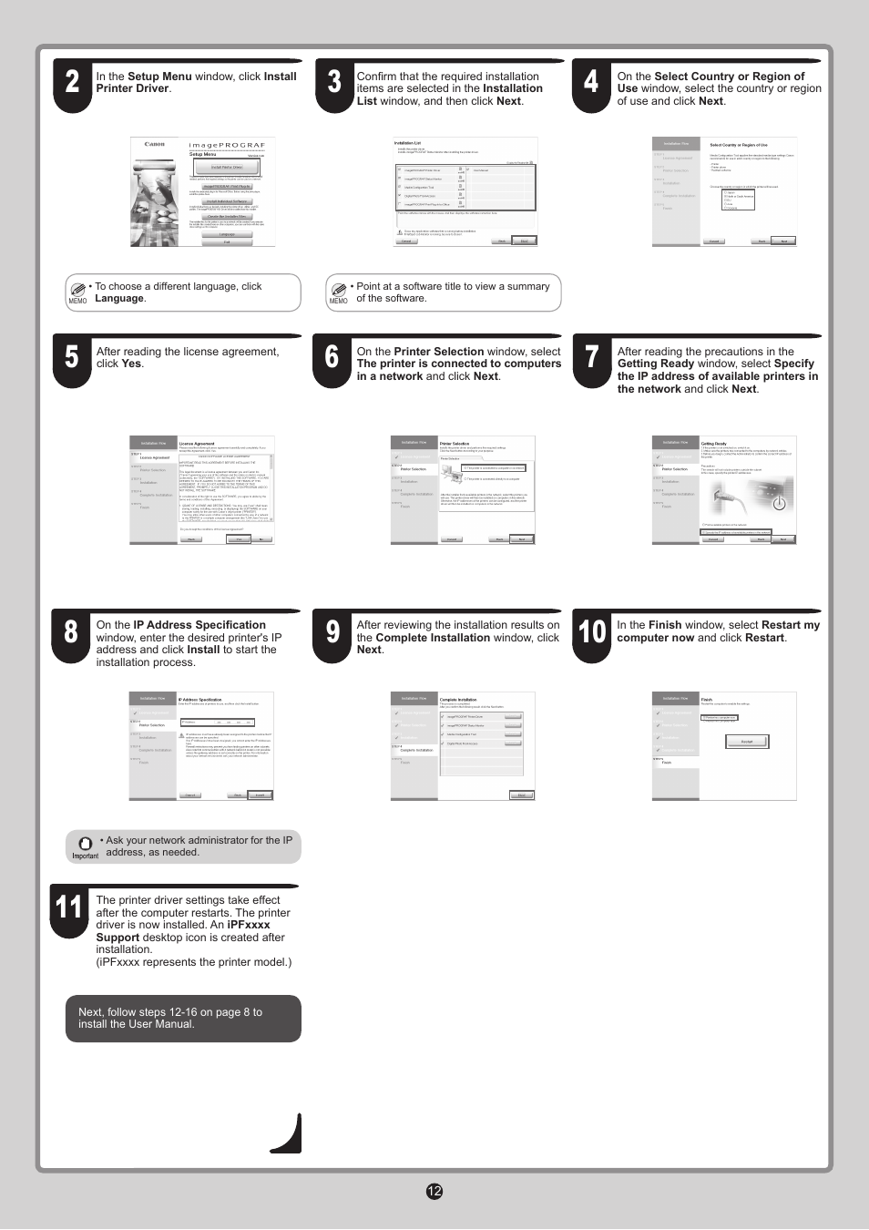 Canon imagePROGRAF iPF815 User Manual | Page 12 / 16