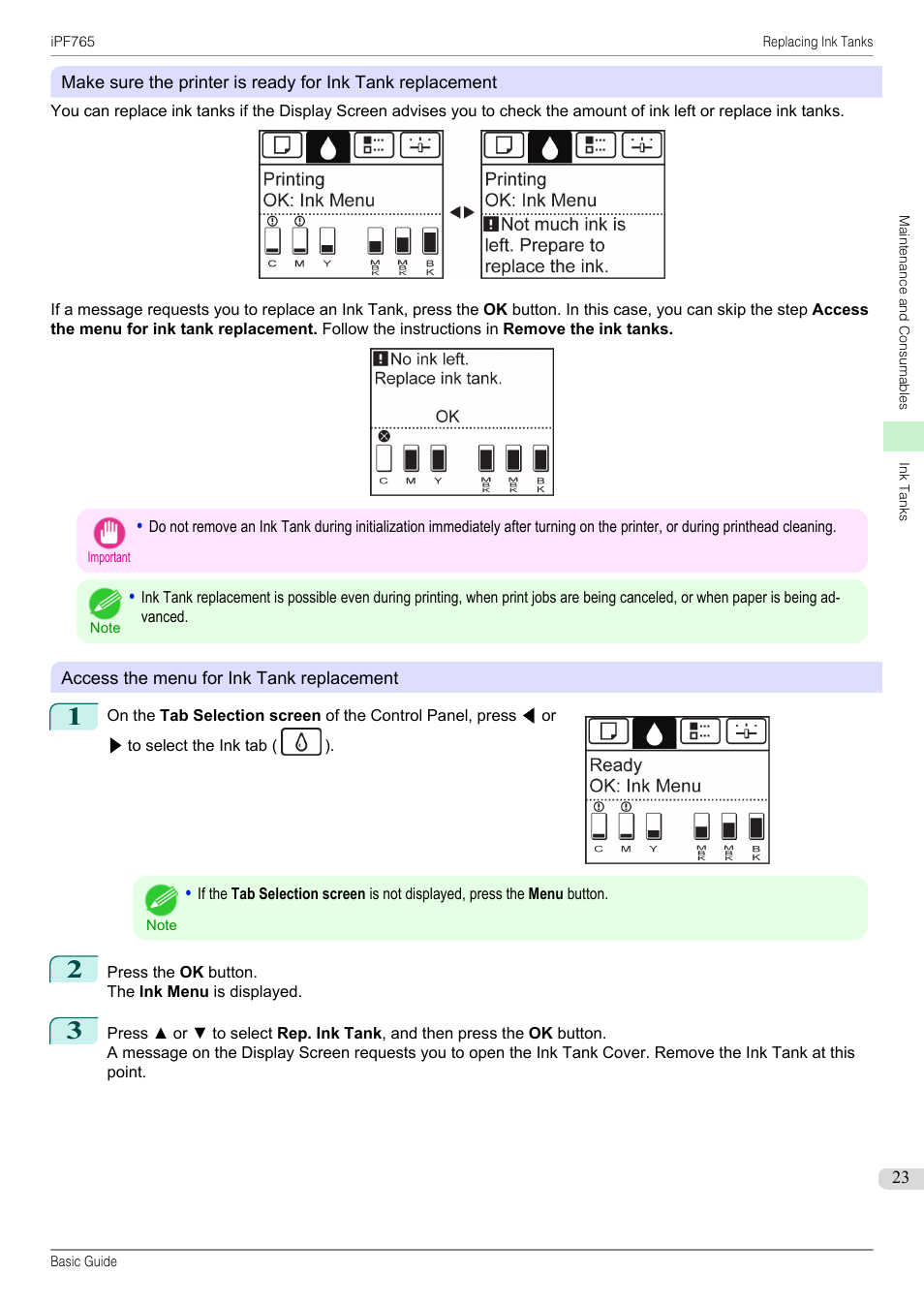Canon imagePROGRAF iPF765 User Manual | Page 23 / 132