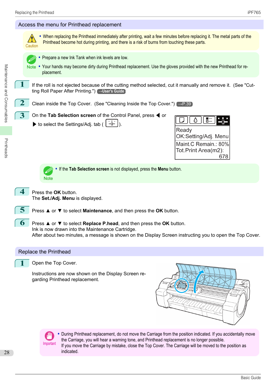 Canon imagePROGRAF iPF765 User Manual | Page 28 / 132