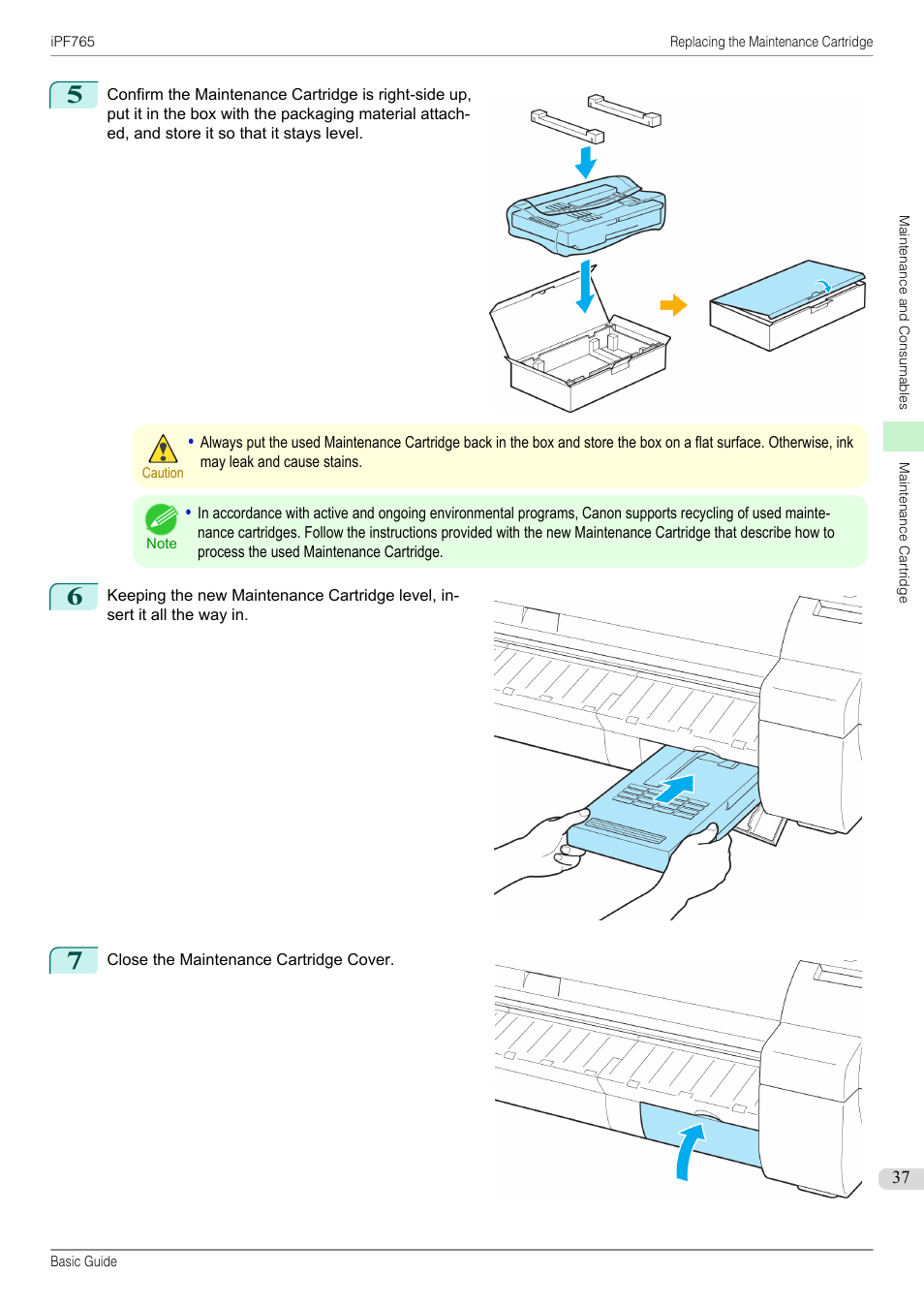Canon imagePROGRAF iPF765 User Manual | Page 37 / 132