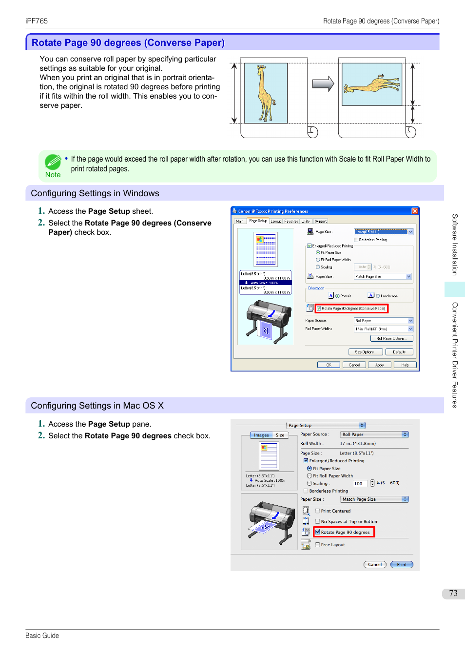 Canon imagePROGRAF iPF765 User Manual | Page 73 / 132