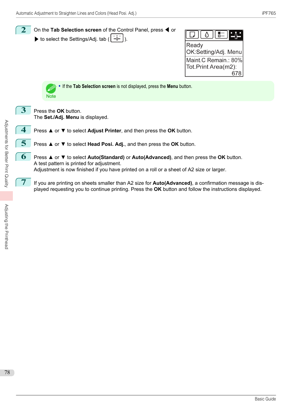 Canon imagePROGRAF iPF765 User Manual | Page 78 / 132
