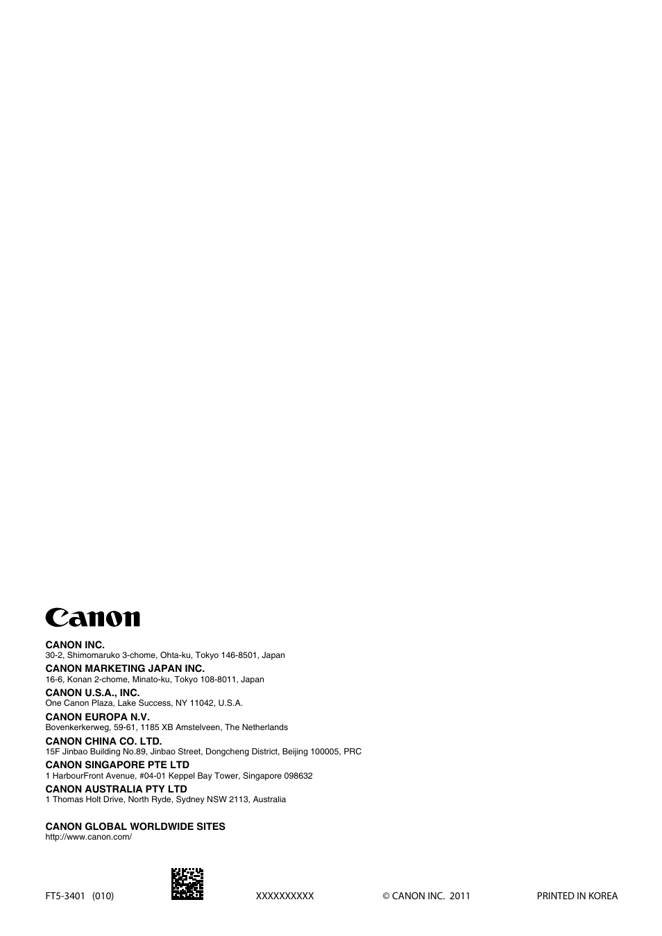 Canon imageCLASS D550 User Manual | Page 116 / 116