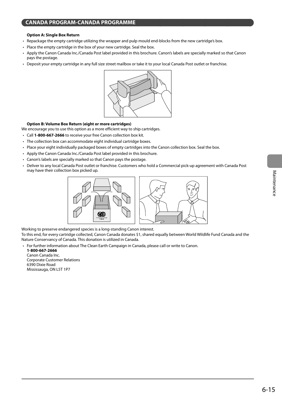 Canada program-canada programme | Canon imageCLASS D550 User Manual | Page 83 / 116