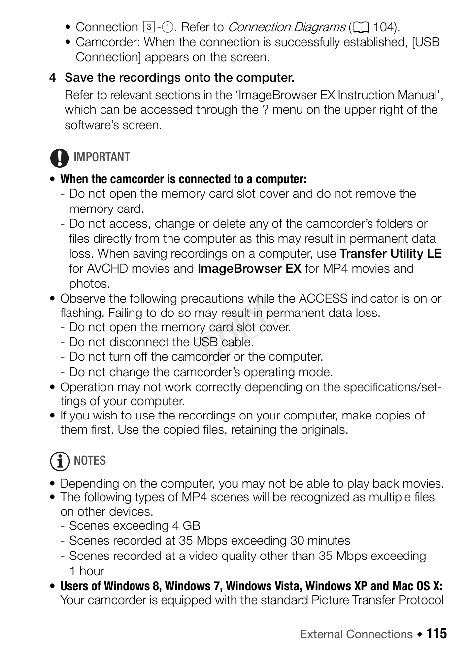 Cop y | Canon VIXIA HF R42 User Manual | Page 115 / 196