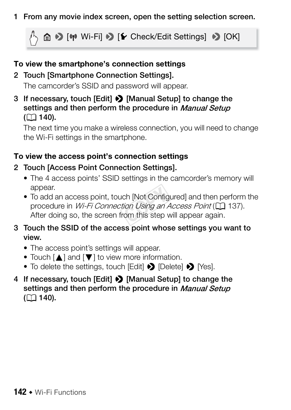 Cop y | Canon VIXIA HF R42 User Manual | Page 142 / 196