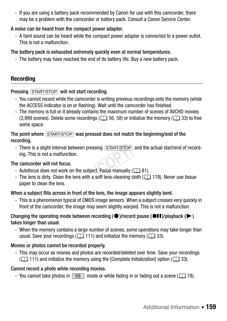 Cop y | Canon VIXIA HF R42 User Manual | Page 159 / 196