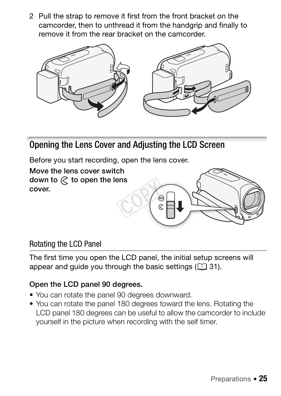 Cop y | Canon VIXIA HF R42 User Manual | Page 25 / 196