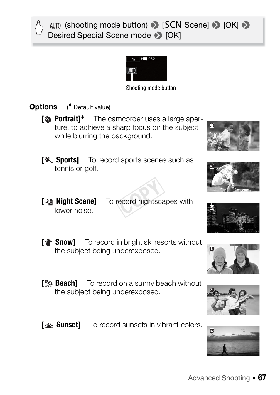 Cop y | Canon VIXIA HF R42 User Manual | Page 67 / 196