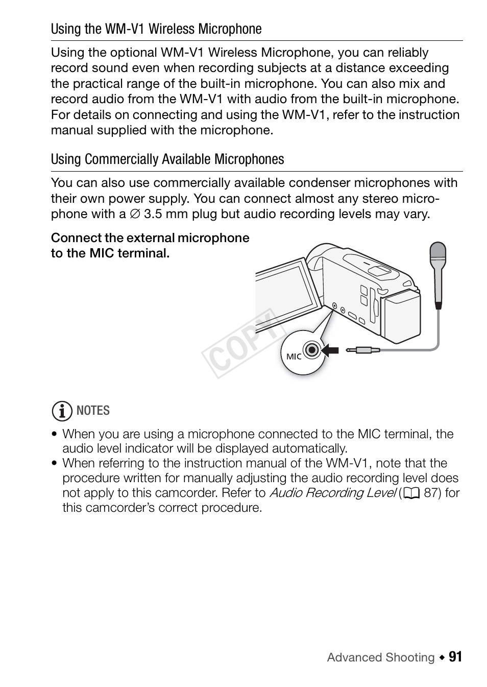 Cop y | Canon VIXIA HF R42 User Manual | Page 91 / 196