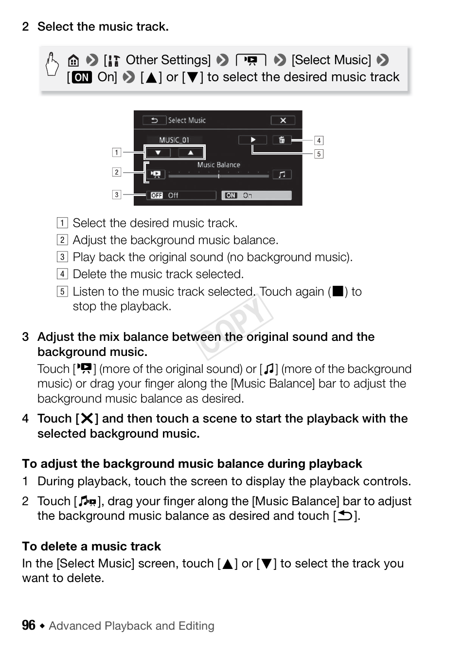 Cop y | Canon VIXIA HF R42 User Manual | Page 96 / 196