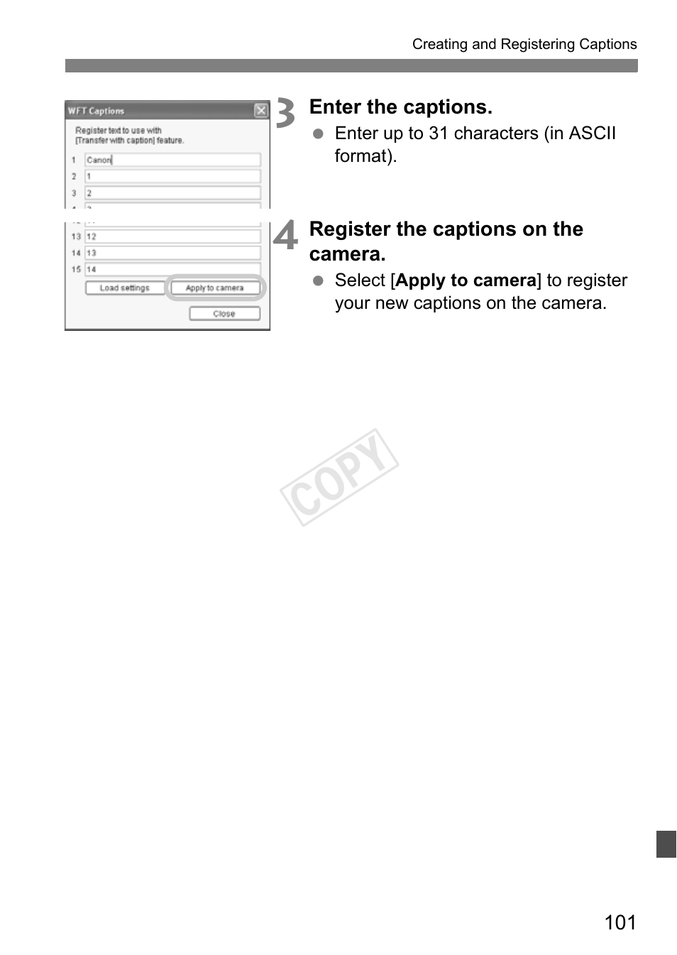 Cop y | Canon EOS-1D C User Manual | Page 101 / 116